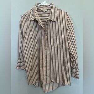 Liverpool los angeles striped button down shirt